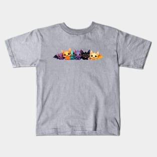 Spooky Halloween Bat Family Kids T-Shirt